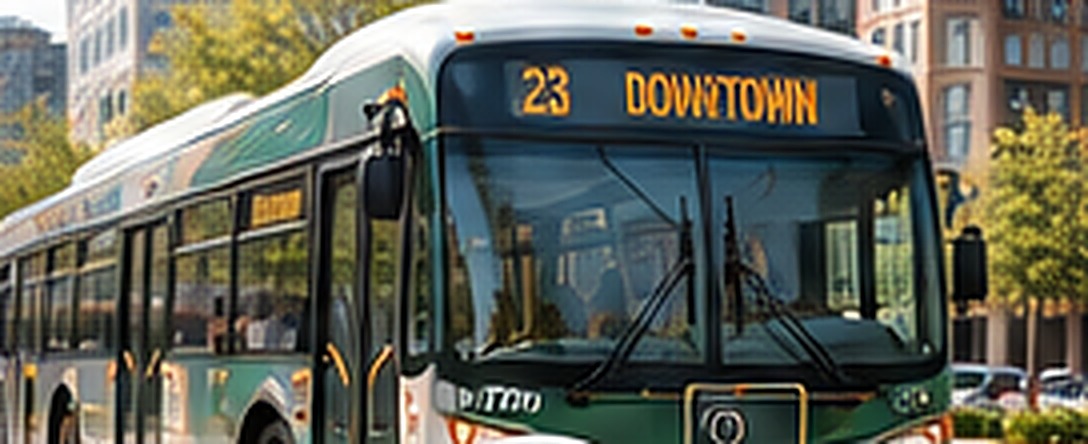 City public transportation bus